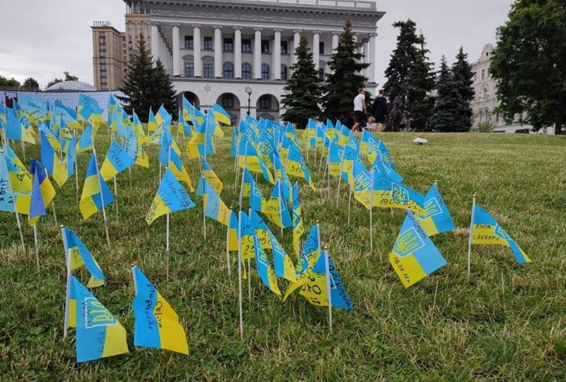 В Києві вшанували пам’ять загиблих бійців «Азову»: фото
