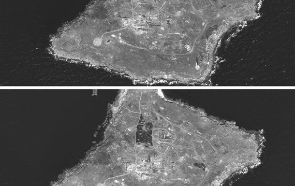 Появились новые спутниковые снимки удара ВСУ по острову Змеиный