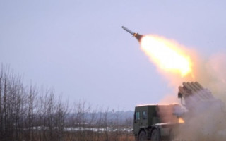 Появилось первое видео боевого применения украинских РСЗО «Буревій»
