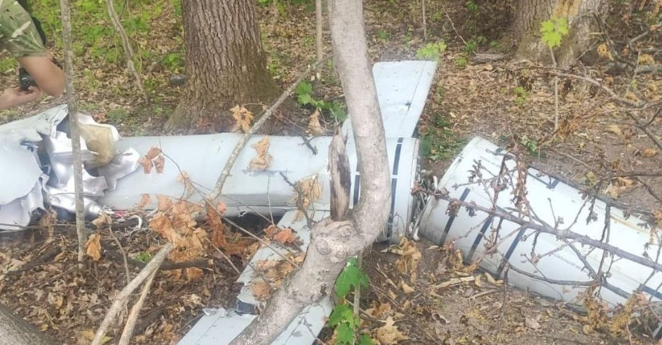 На Вінниччині у лісі знайшли збиту російську ракету «Калібр», фото