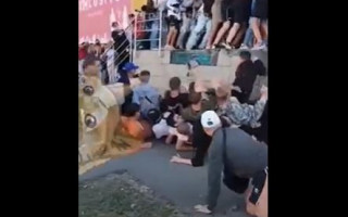 В Белой Церкви люди пострадали во время штурма секонд-хенда: видео