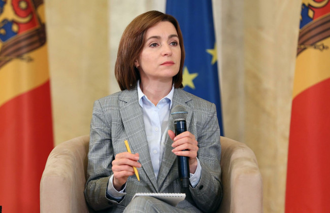 Президент Молдовы прибыла в Киев с рабочим визитом