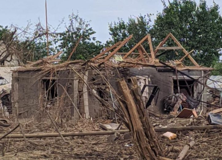 Ракетный удар под Одессой: 65 домов не пригодны для жизни, фото
