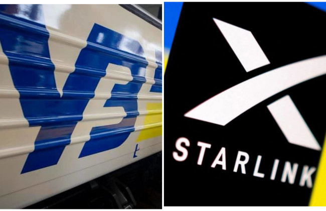 У поїздах Укрзалізниці з’явиться інтернет від Starlink: названа дата