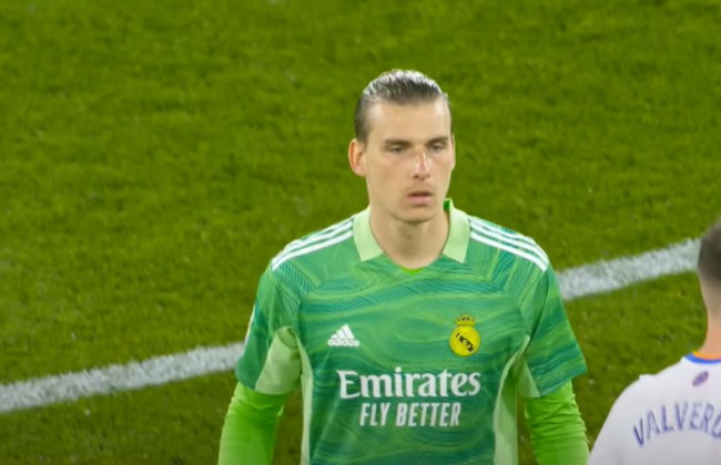 Украинец Лунин стал автором лучшего сейва в Испании после выхода один на один