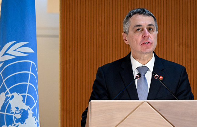 Швейцария готова поддержать переговоры о прекращении войны, когда придет время, — президент Кассис