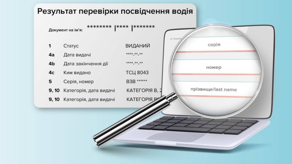 Відновлено роботу онлайн-сервісу перевірки посвідчення водія