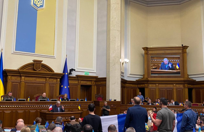 У Верховній Раді виступив Голова Сенату Французької республіки Жерар Ларше
