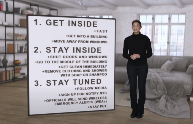 Власти Нью-Йорка поинформировали жителей, как вести себя в случае ядерного удара