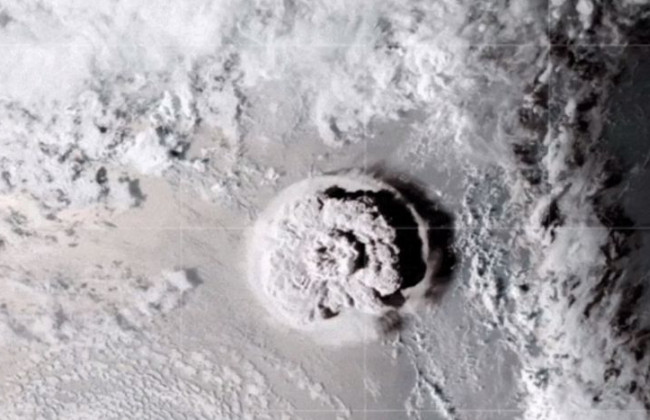 Мощное извержение вулкана Тонга: в NASA показали уникальное видео