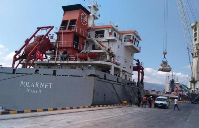 Перше судно з українською агропродукцією прибуло в кінцевий пункт призначення – Мінінфраструктури