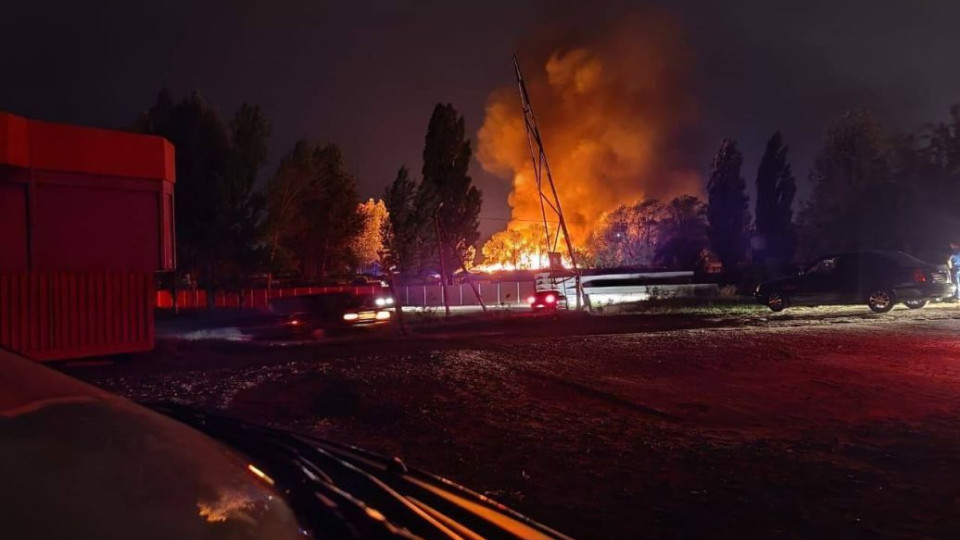 В Белгородской области вновь «хлопок»: видео масштабного пожара