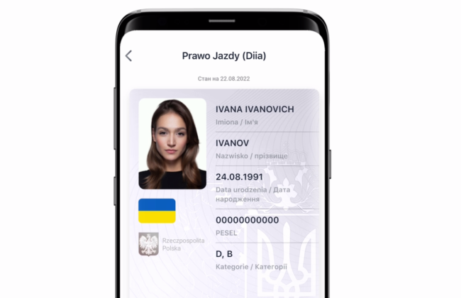 Як відобразити водійське посвідчення та техпаспорт з «Дії» у польському mObywatel