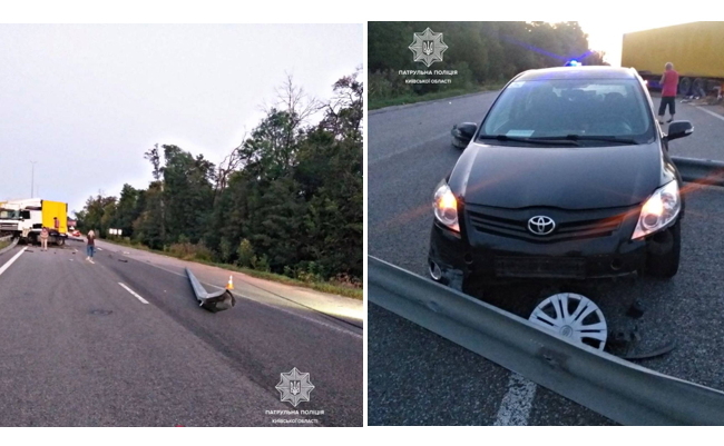 На трассе Киев-Чоп произошла авария: движение в направлении Житомира из столицы может быть затруднено