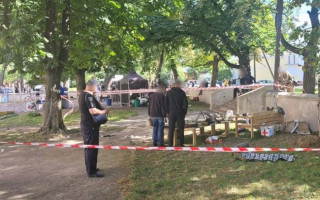 Момент вибуху на виставці у Чернігові потрапив на відео