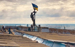 В Офісі Президента показали український прапор над Високопіллям у Херсонській області