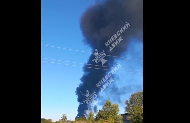 В Борисполе произошел пожар на предприятии