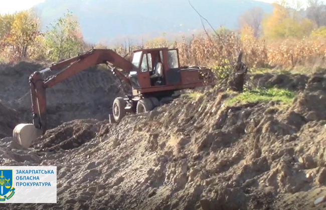 2,6 млн грн убытков из-за незаконной добычи песчано-гравийной смеси: на Хустщине будут судить местного жителя