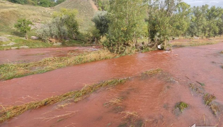 У Кривому Розі стала червоною вода в річці Інгулець - ЗМІ