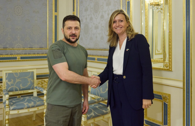 Зеленський зустрівся з головою нижньої палати парламенту Франції Брон-Піве: про що говорили