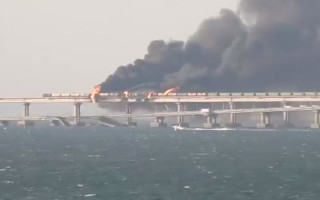 Последствий взрыва на Крымском мосту: опубликовали видео