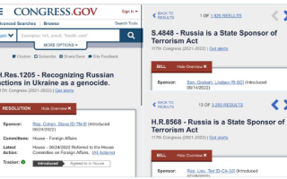 У Конгрес США внесли законопроекти про визнання росії державою-спонсором тероризму