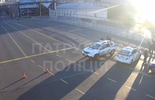 Утренняя атака Киева дронами-камикадзе глазами полицейских: видео с нагрудной камеры