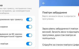 В приложении «Киев Цифровой» теперь будут уведомлять в случае ухудшения качества воздуха