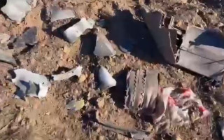 Показали уламки ракети, яку збили на Київщині: відео