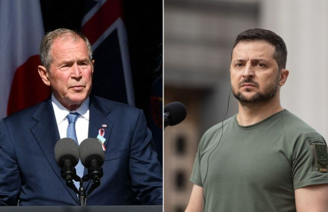 Експрезидент США Джордж Буш проведе публічну розмову з Володимиром Зеленським