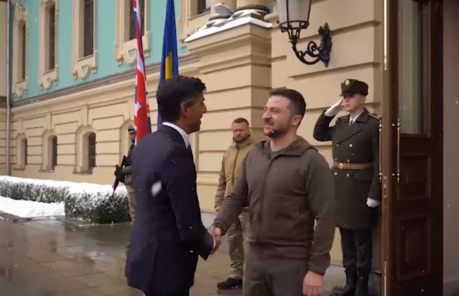 В Украину приехал новый премьер-министр Великобритании Риши Сунак: видео