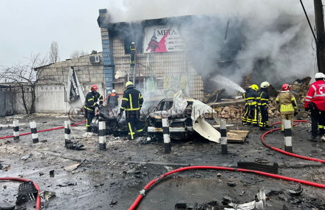 Ракетна атака на Київ: показали наслідки обстрілу, фото