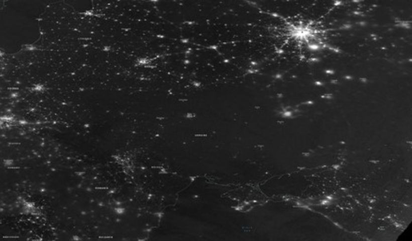 Блэкаут в Украине 23 ноября: как он выглядел из космоса, фото