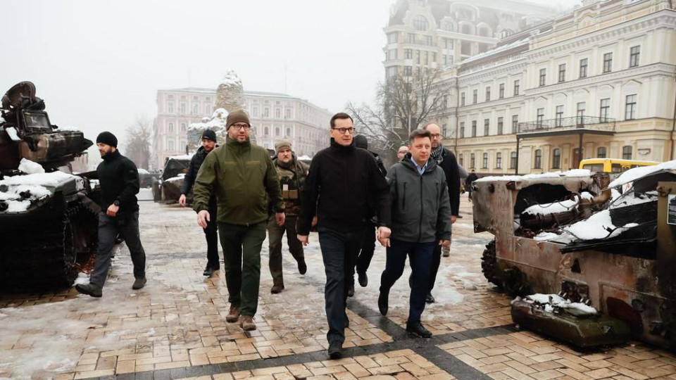Премьер-министр Польши Матеуш Моравецкий прибыл в Киев: фото