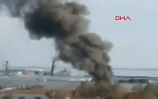 У турецькому порту Самсун стався вибух: почалася пожежа, відео