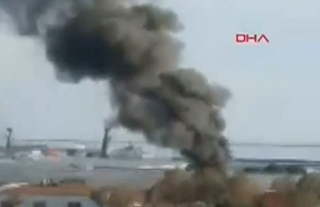 У турецькому порту Самсун стався вибух: почалася пожежа, відео