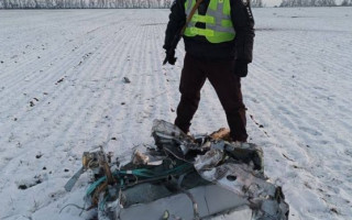 Опублікували фото збитої російської ракети у Київській області