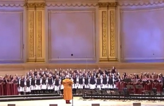 Через 100 років: український «Щедрик» знову пролунав у Карнегі-Холл у Нью-Йорку, відео