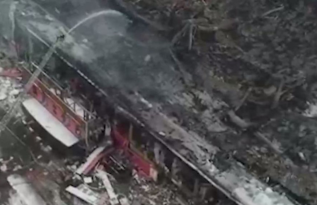 Масштабна пожежа з вибухами у Москві: що залишилося від ТЦ «Мега Хімки», відео