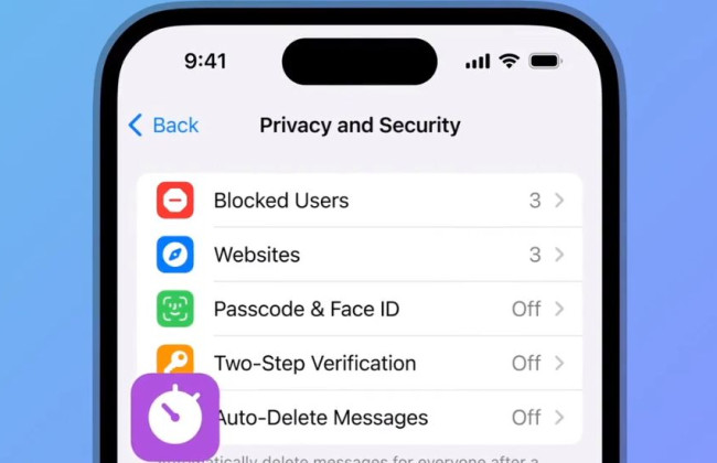 У Telegram з'явилася функція автовидалення повідомлень з усіх чатів: де її знайти