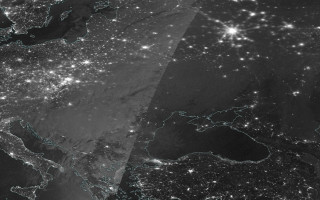 NASA показало супутниковий знімок знеструмленої України, фото