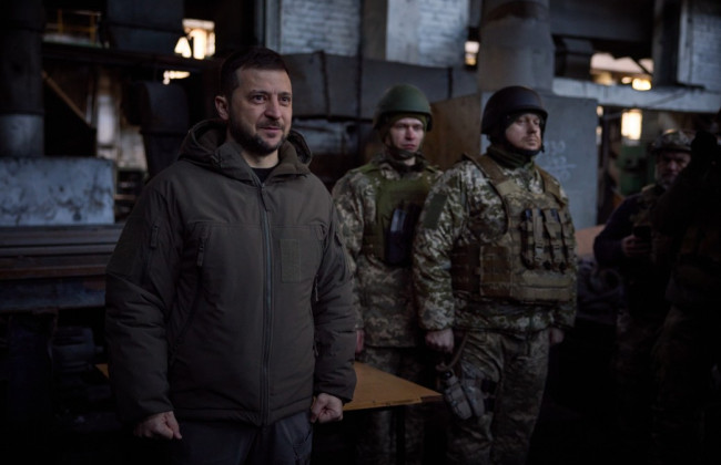 В Офісі Президента повідомили деталі поїздки Зеленського в Бахмут, фото