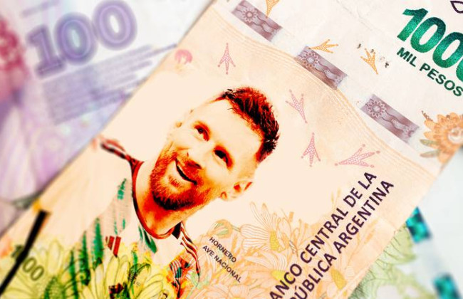 В Аргентине хотят напечатать банкноты с футболистом Лионелем Месси