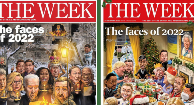 Владимир Зеленский появился на обложке еженедельника The Week «Лица 2022 года»