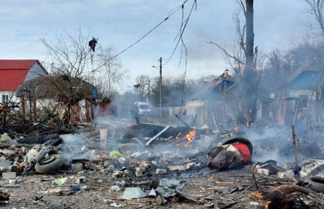 Ракетные обстрелы Киева: обнародовали фото последствий