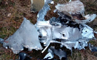 У поліції показали фото ракети, яку збили на Київщині
