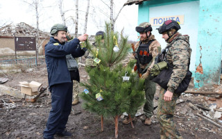 В мережі показали, як виглядає «ялинка незламності» на Луганщині, фото