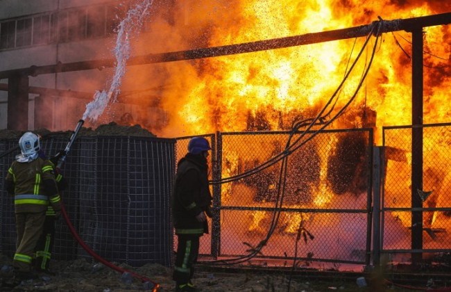 В Киеве — аварийные отключения: из-за ночной атаки дронами повреждены энергообъекты