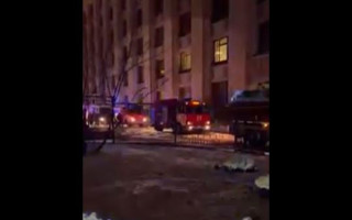 У Москві сталася пожежа в будівлі МЗС, відео