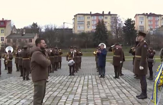 Володимир Зеленський прибув із візитом на Львівщину, фото